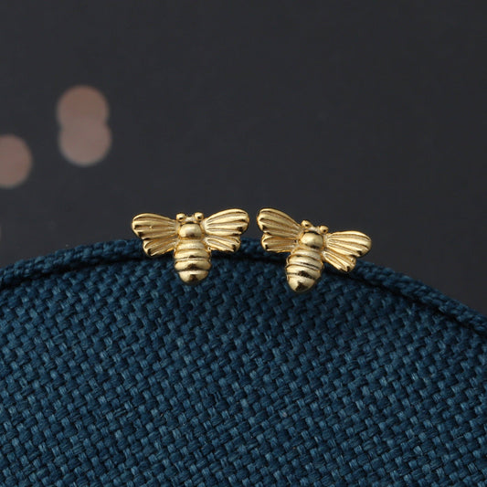 'Wonderful life' bee earrings S/G