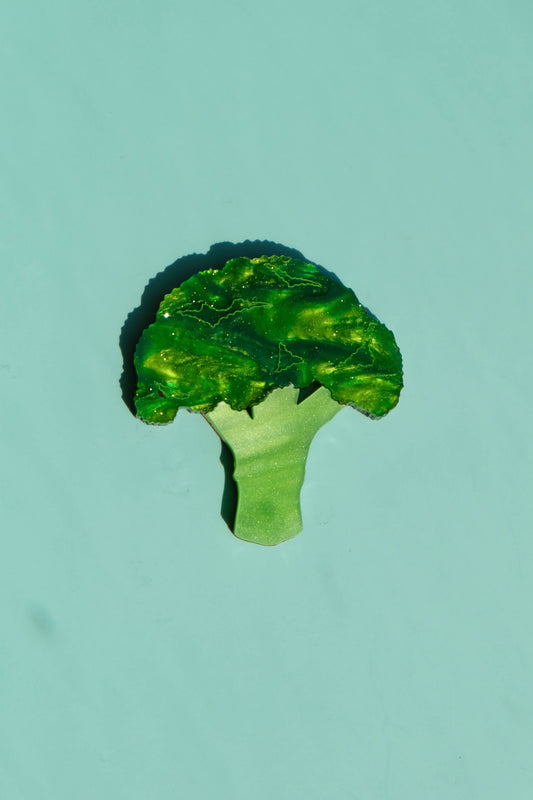 Broccoli and Carrot Veggie Hair Clips - Set of 2