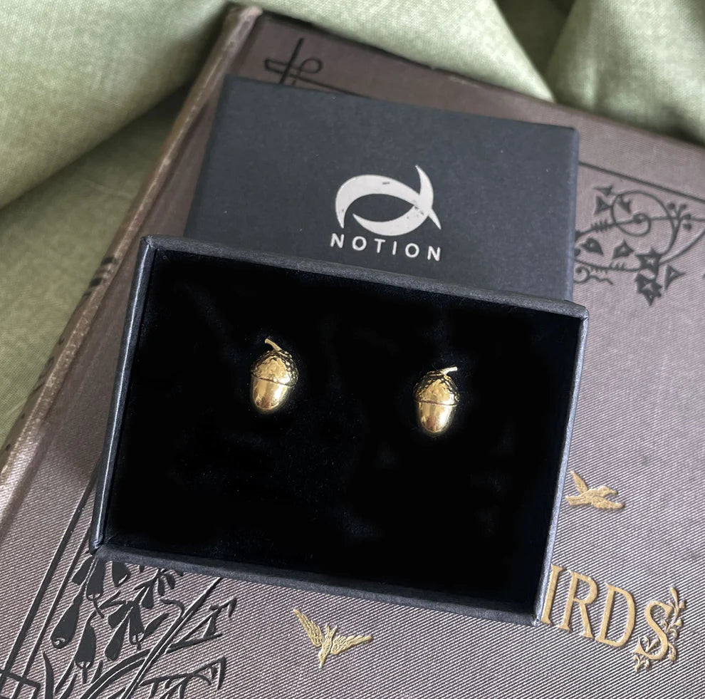 18ct Gold Vermeil Acorn Stud Earrings