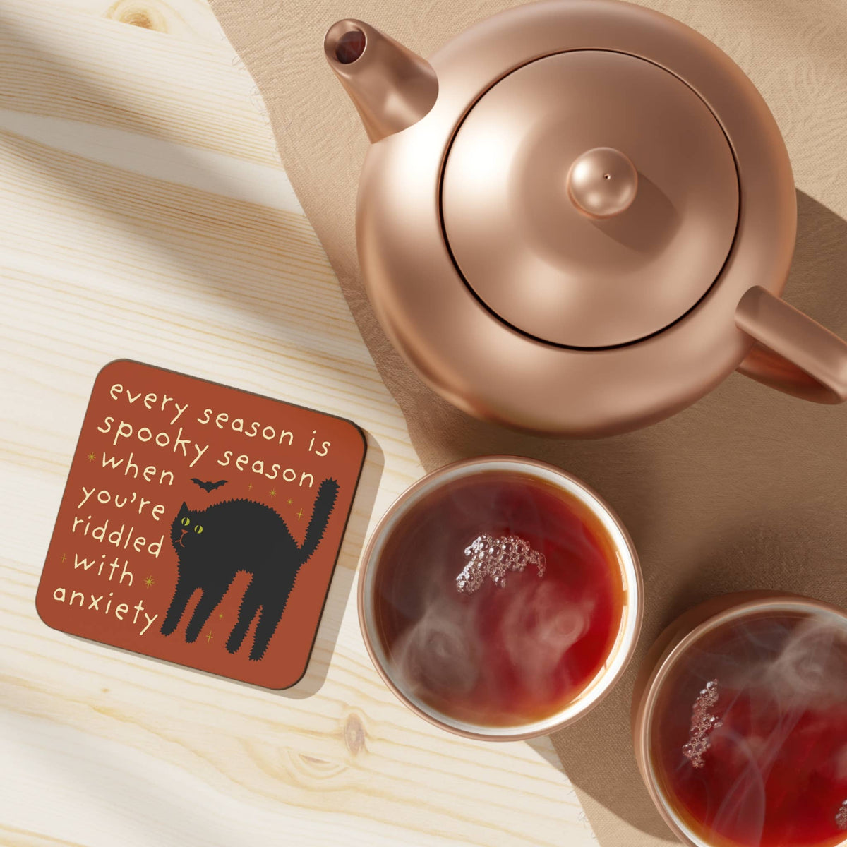 Coaster – Spooky Season Cat