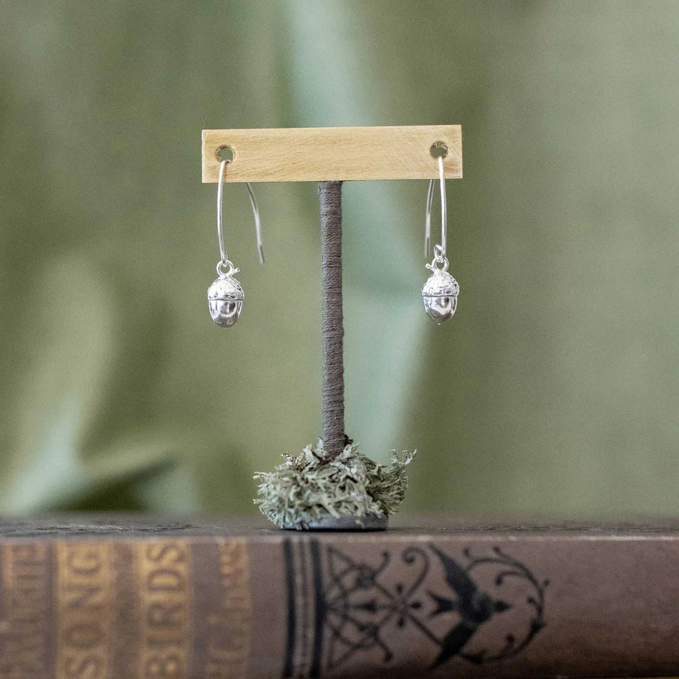 Sterling Silver Acorn drop Earrings