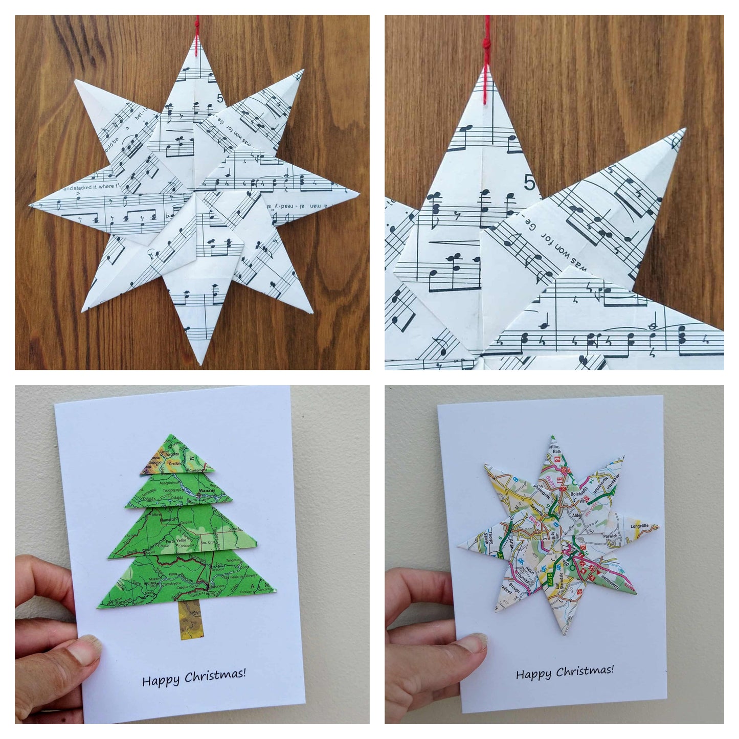 Upcycled Paper Christmas Stars & Christmas Cards With Liz Turner (Lets Be Cats Jewellery)