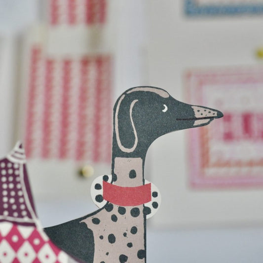 Giant Mantelpiece Menagerie Card: The Dog