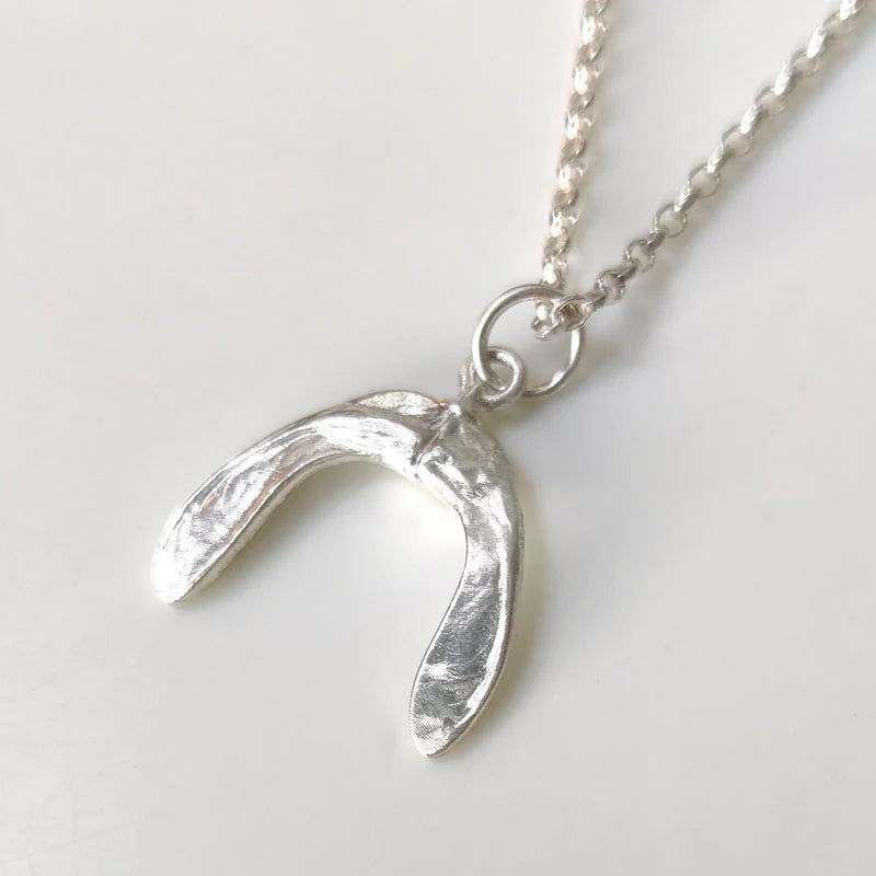 Medium Sterling Silver Sycamore Seed Pendant