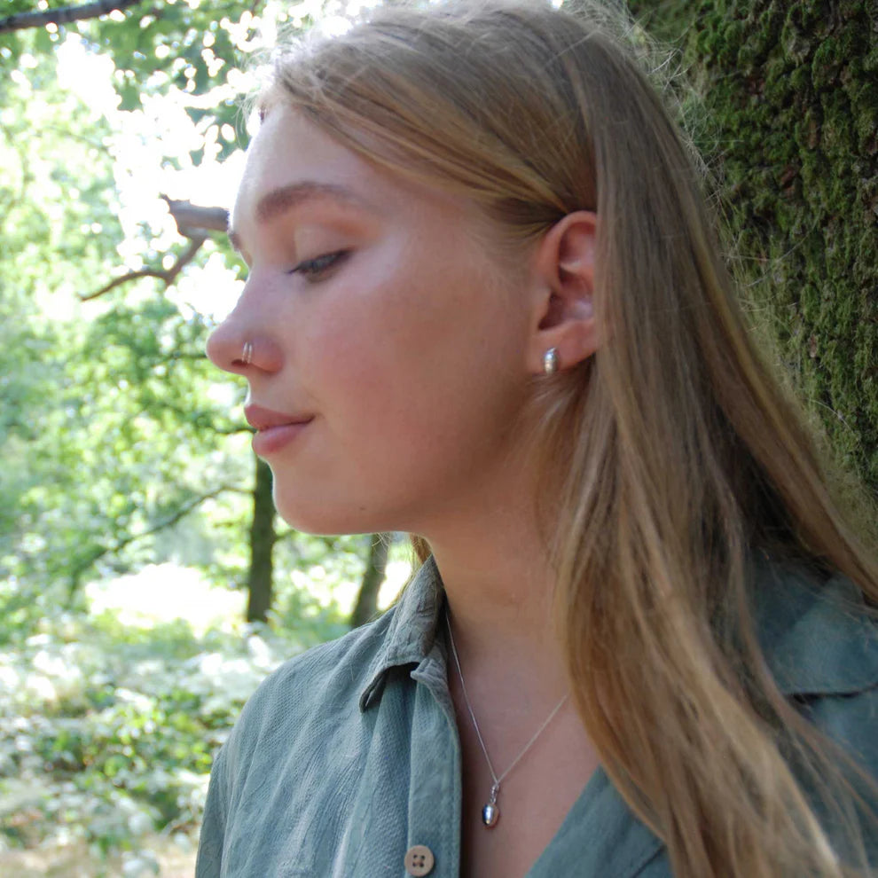 Small Sterling Silver Acorn Pendant