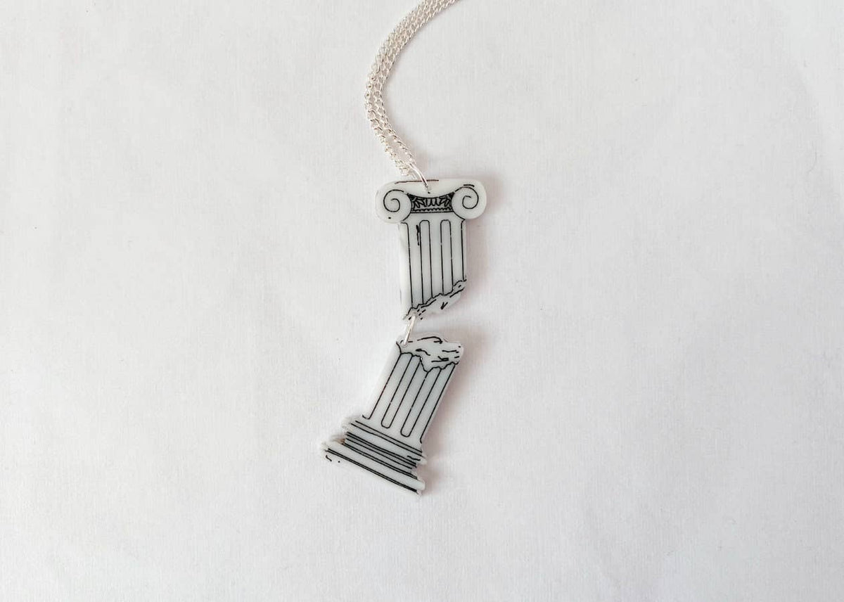Crumbling Ionic Column Necklace