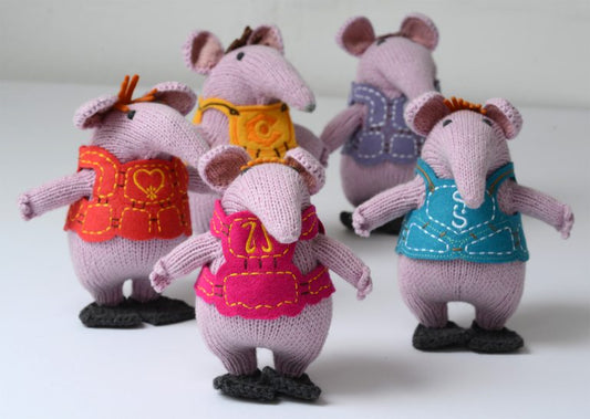 Major Clanger Soft Toy – Hand Knitted in Organic Cotton