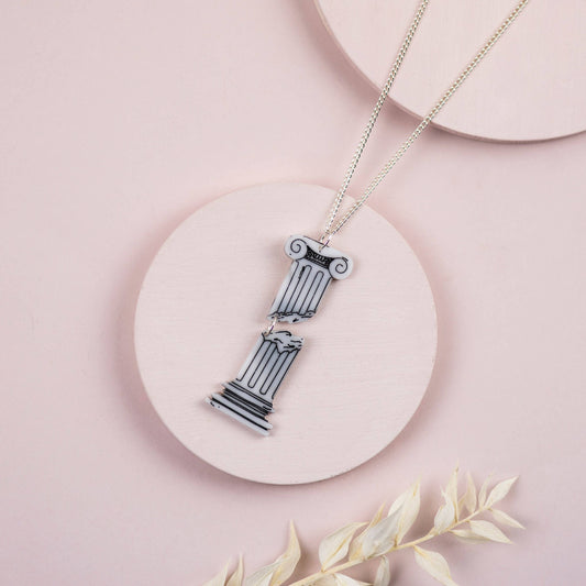 Crumbling Ionic Column Necklace