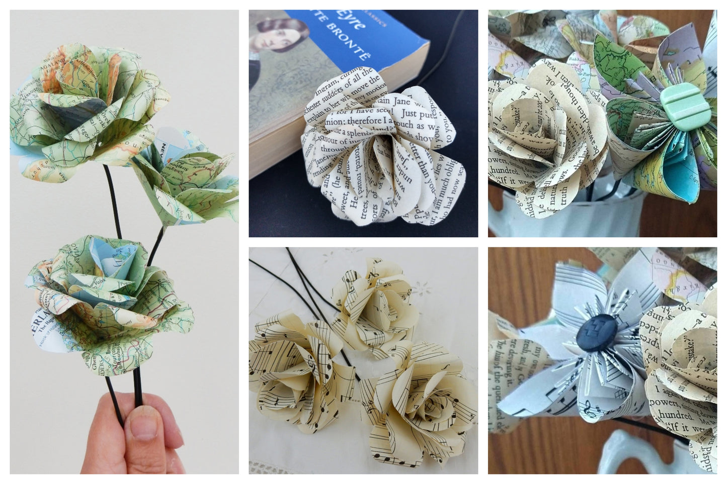 Upcycled Paper Flower Workshop With Liz Turner (Lets Be Cats Jewellery)