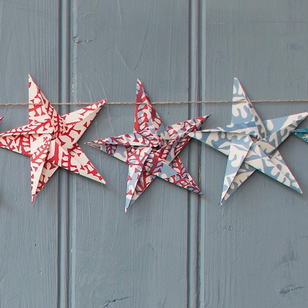 Origami Star Garland kit