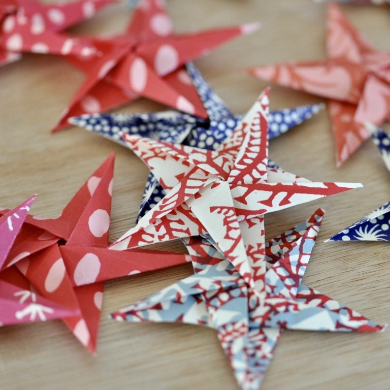 Origami Star Garland kit