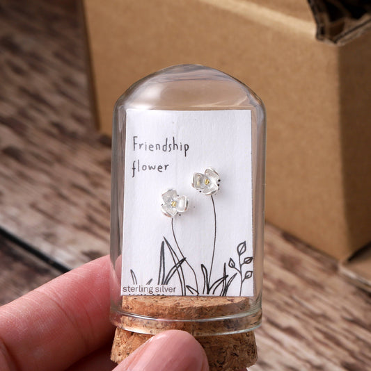 Friendship flowers in a bottle