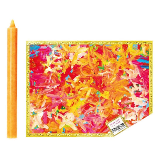 Summer Glow, Neon Orange Dinner Candle