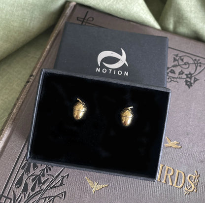 18ct Gold Vermeil Acorn Stud Earrings