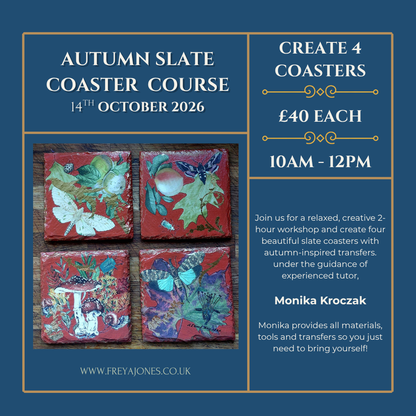 Autumn Slate Coaster Workshop