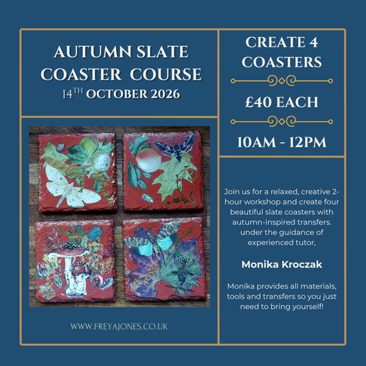Autumn Slate Coaster Workshop