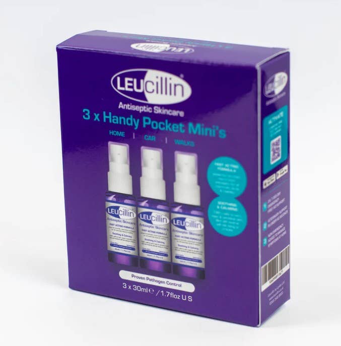 3 Pack Leucillin Antiseptic Spray 30ml