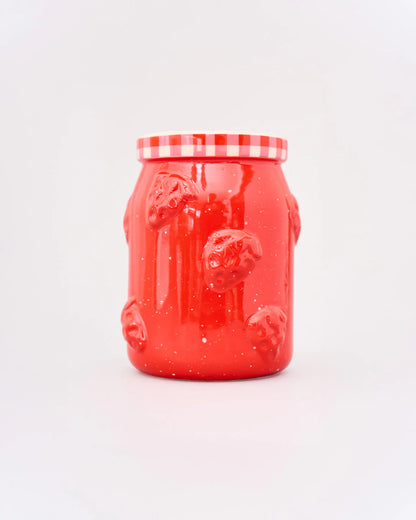 Ceramic Strawberry Jam Vase