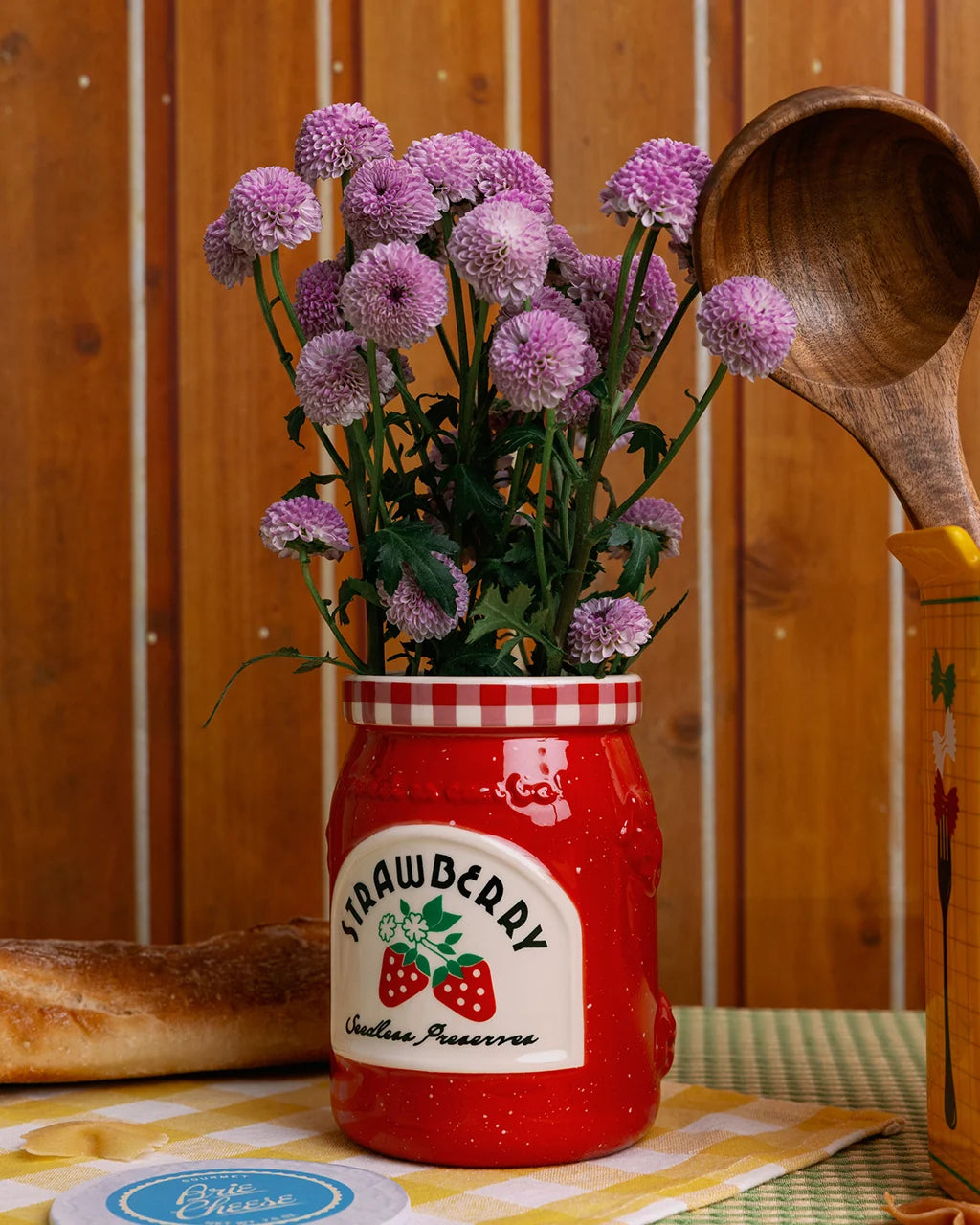 Ceramic Strawberry Jam Vase