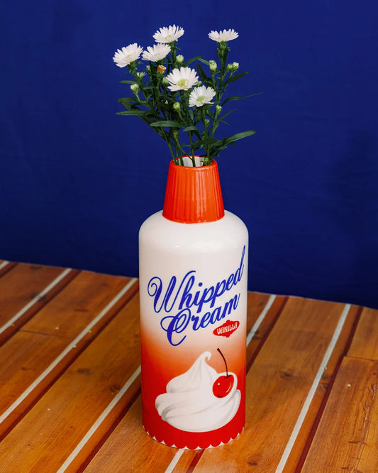 Ceramic Whippy Cream Vase