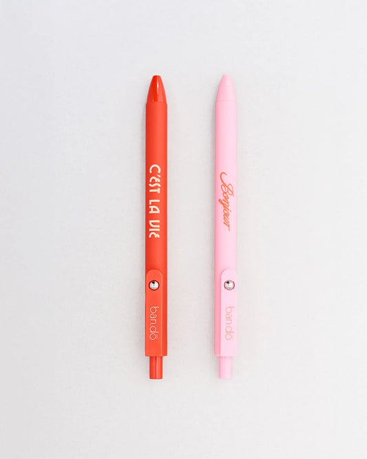 Fidget Pen Set, Bonjour/C'est la vie
