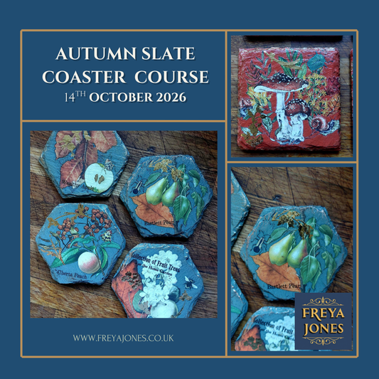 Autumn Slate Coaster Workshop