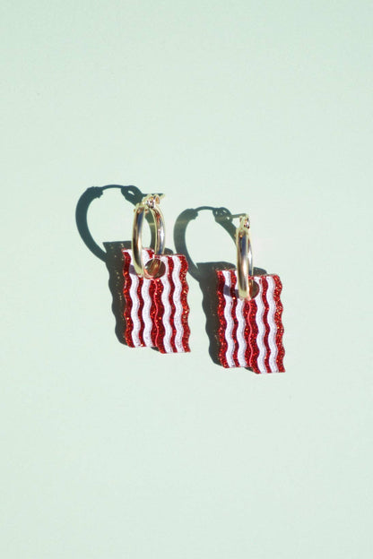 Bacon Hoop Earrings