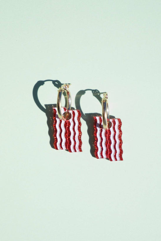 Bacon Hoop Earrings