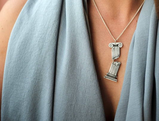 Crumbling Ionic Column Necklace