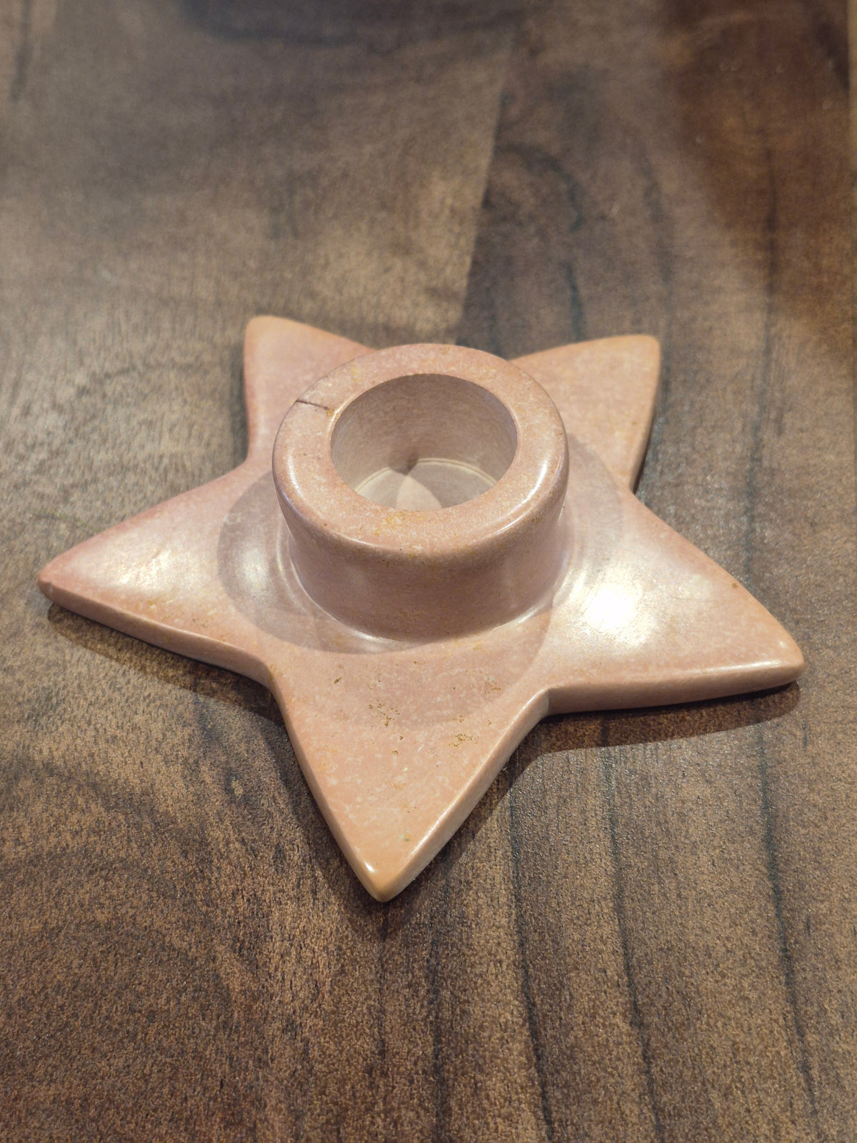Star Candle Holders in Soapstone