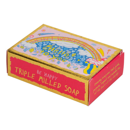 Be Happy, Triple Milled Plant Based Soap