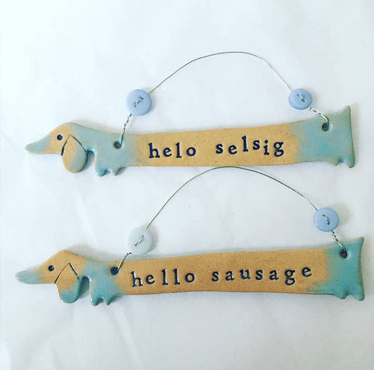 Hello Sausage Plaque