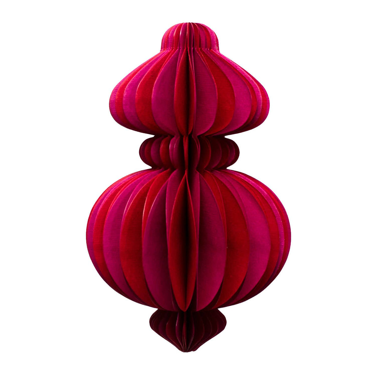 Indian Recycled Paper Fold-Away Bauble Decoration
