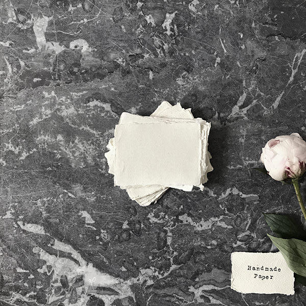 Handmade Paper White | Recycled Cotton Rag Paper