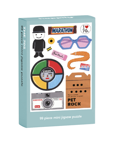 Retro 70's - 99 Piece Mini Jigsaw Puzzle