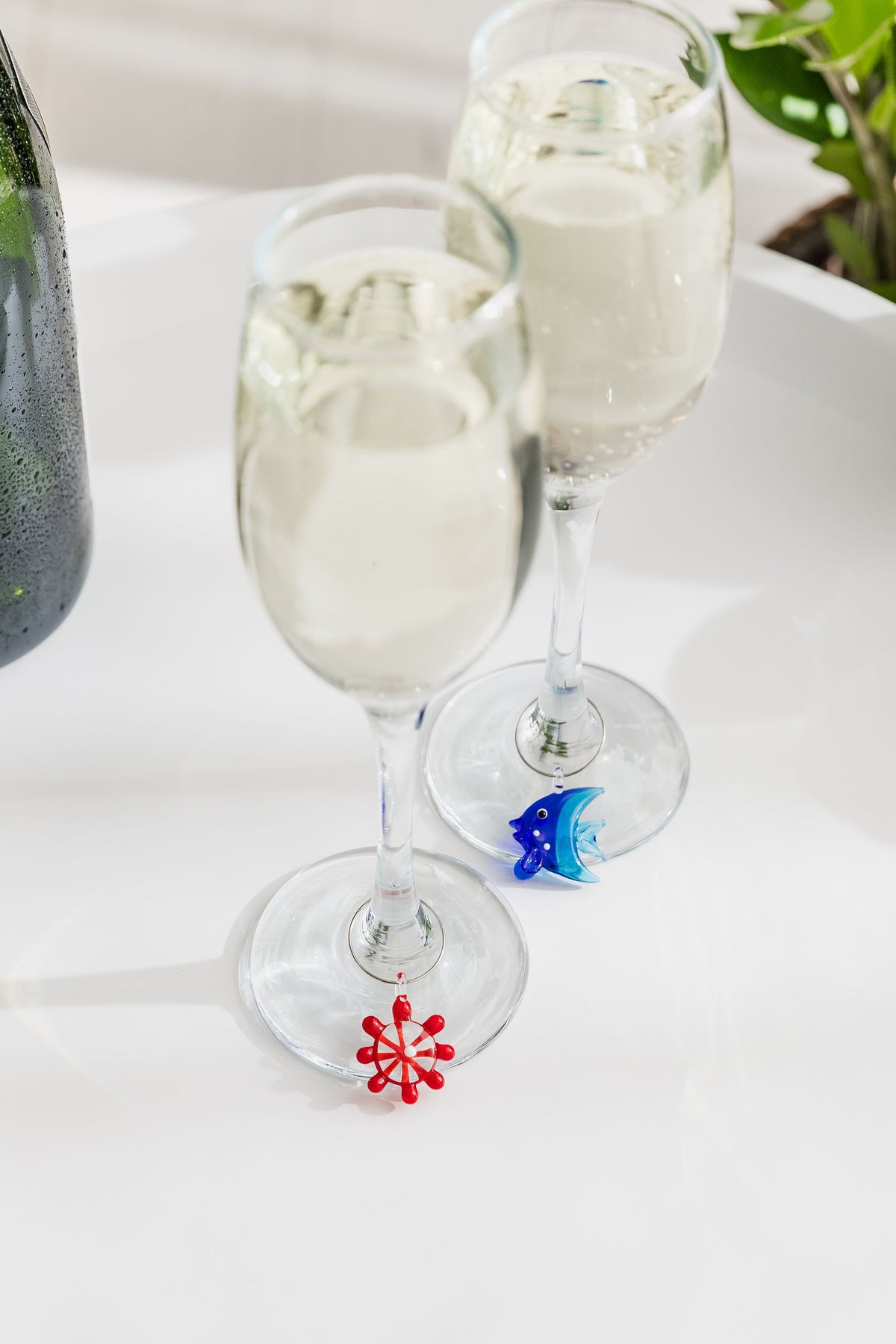 Glass Wine Charms - Coastal