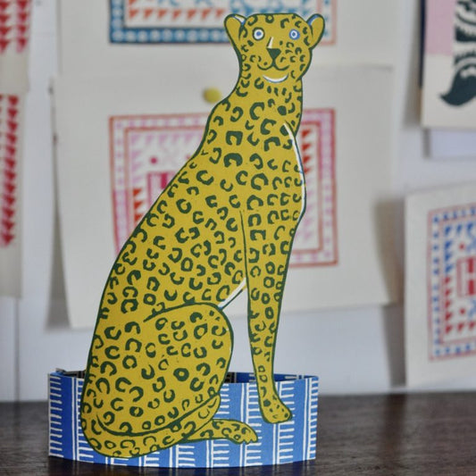 Giant Mantelpiece Menagerie Card: The Cheetah