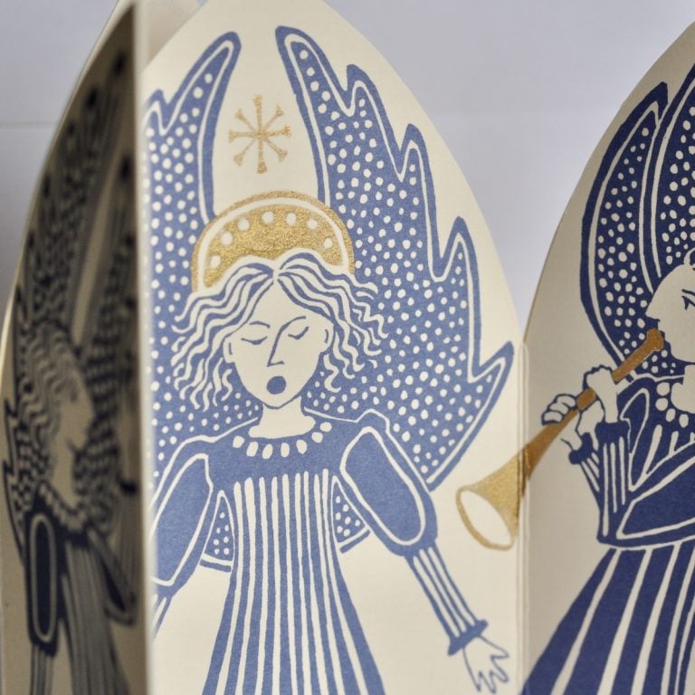 Extra Special Choir of Angels Triptych Card
