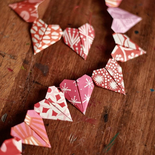 Origami Heart Bunting Kit