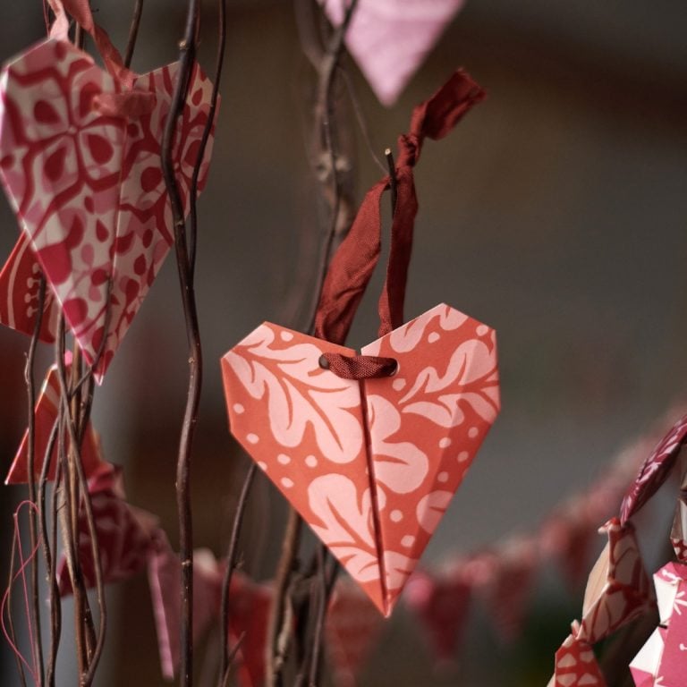 Origami Heart Bunting Kit