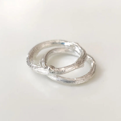 Sterling Silver Oak Twig Ring