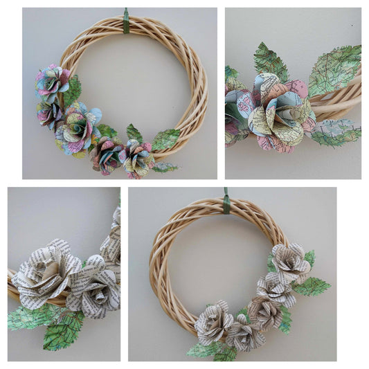 Upcycled Paper Flower Wreath With Liz Turner (Lets Be Cats Jewellery)