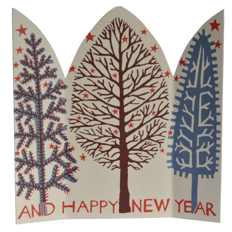 Extra Special Triptych Card Winter Trees