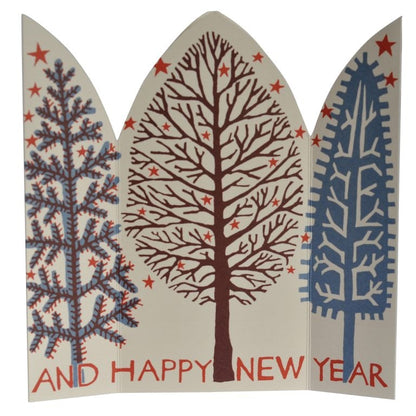 Extra Special Triptych Card Winter Trees