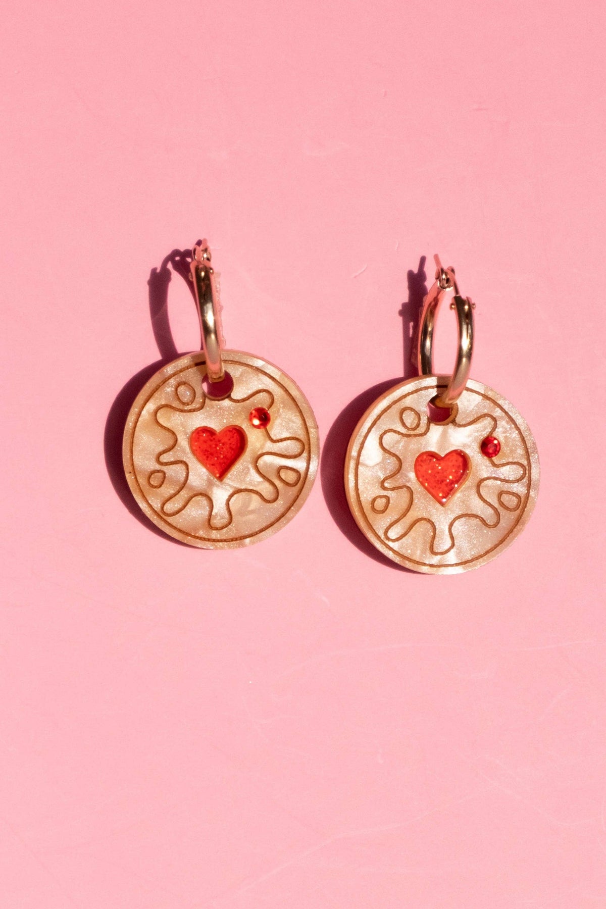 Jammy Heart Hoop Earrings