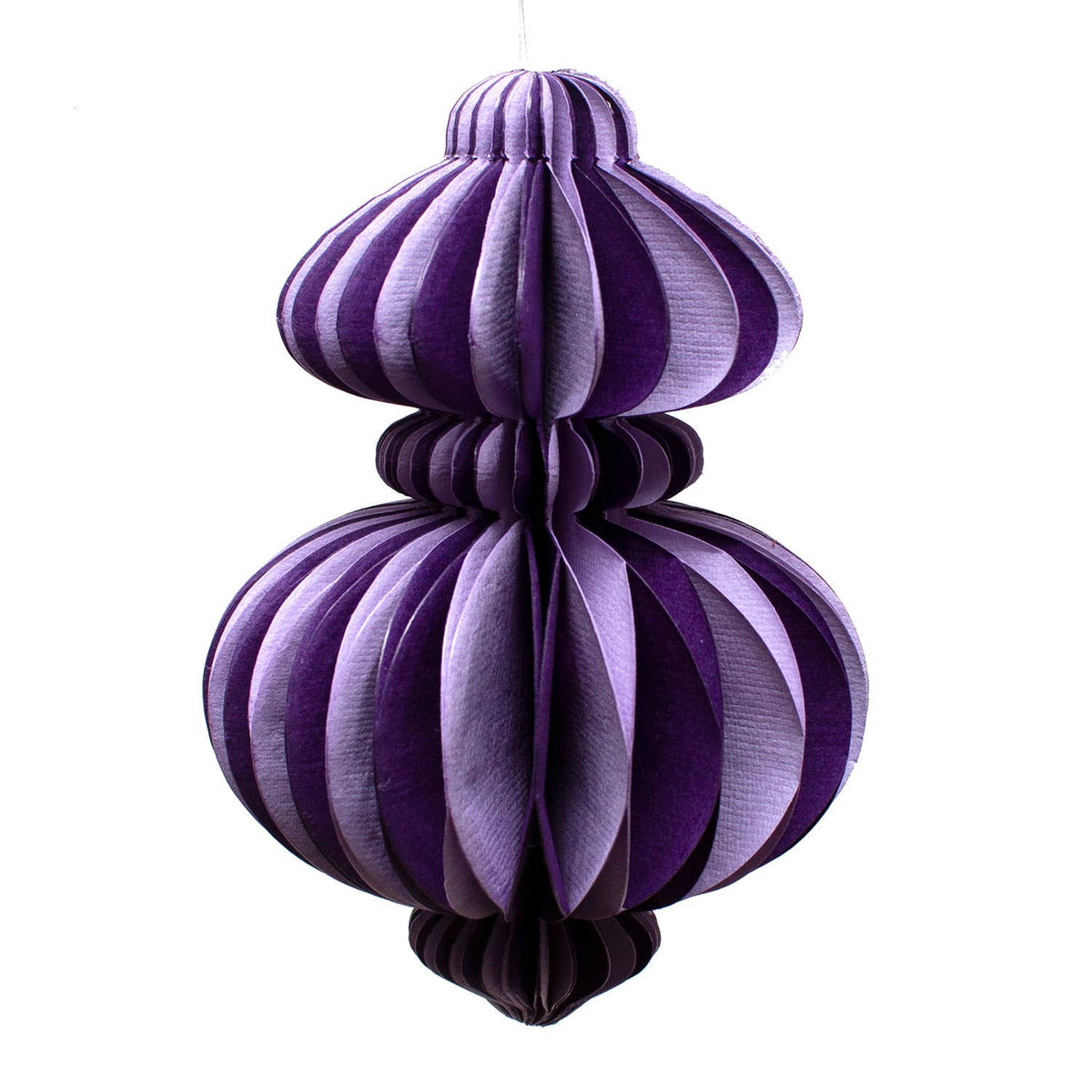 Indian Recycled Paper Fold-Away Bauble Decoration