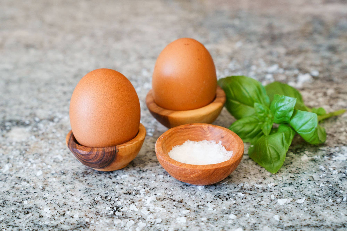 Olive Wood Single Salt and Spice Cup