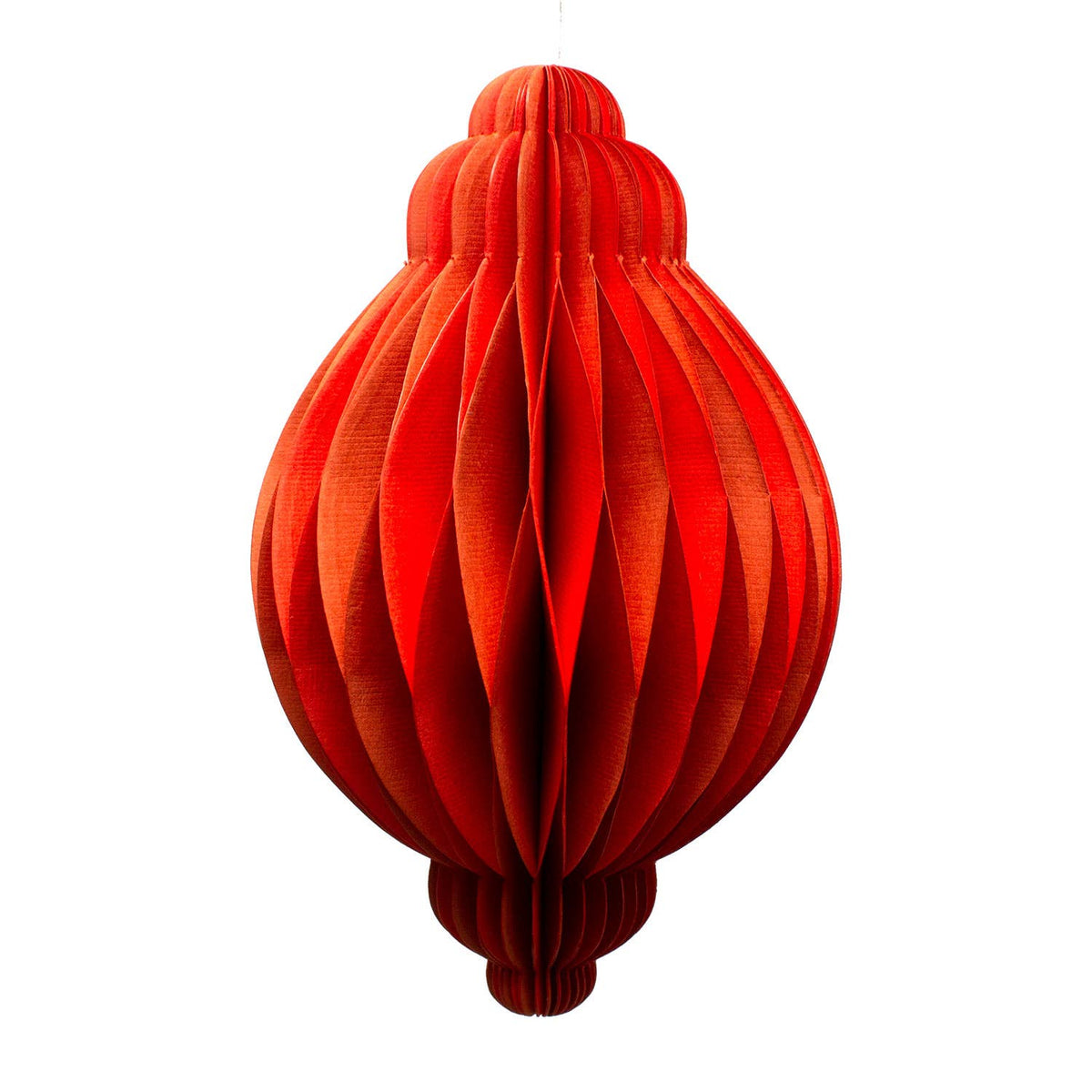 Indian Recycled Paper Fold-Away Bauble Decoration