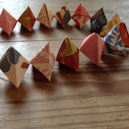 Origami Garland of Bobbles Kit