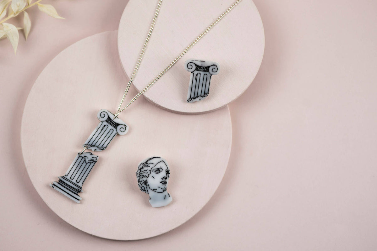 Crumbling Ionic Column Necklace